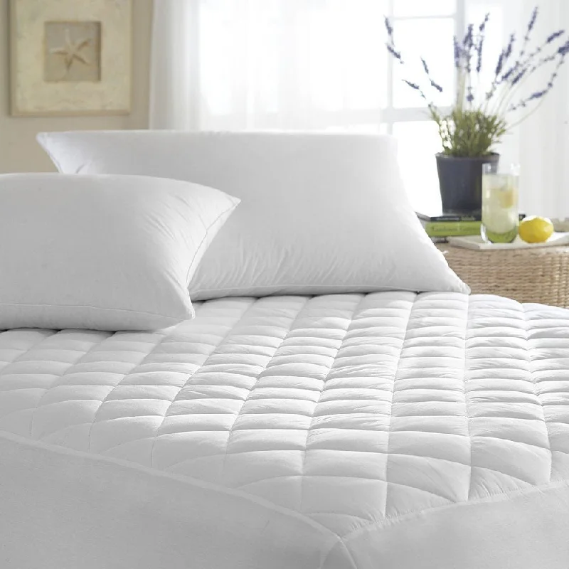 Ultra Soft Quilted Waterproof Hypoallergenic BedBug Mattress Cover - White