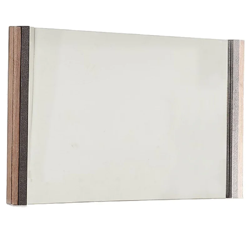 35" Framed Accent Mirror - Natural