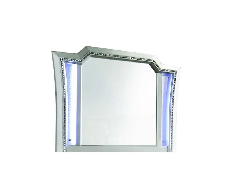 38" Irregular Framed Mirror - Champagne