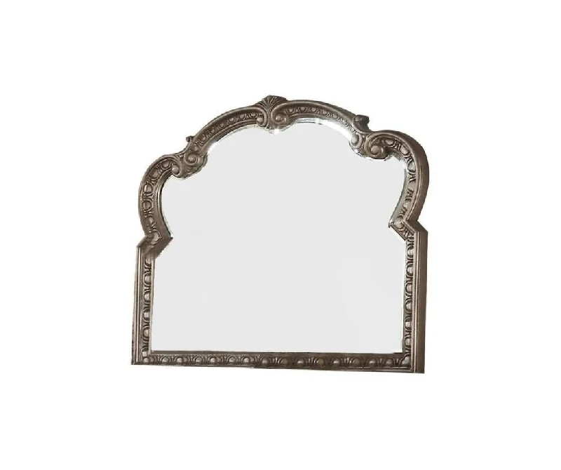 41" Irregular Framed Accent Mirror - Champagne