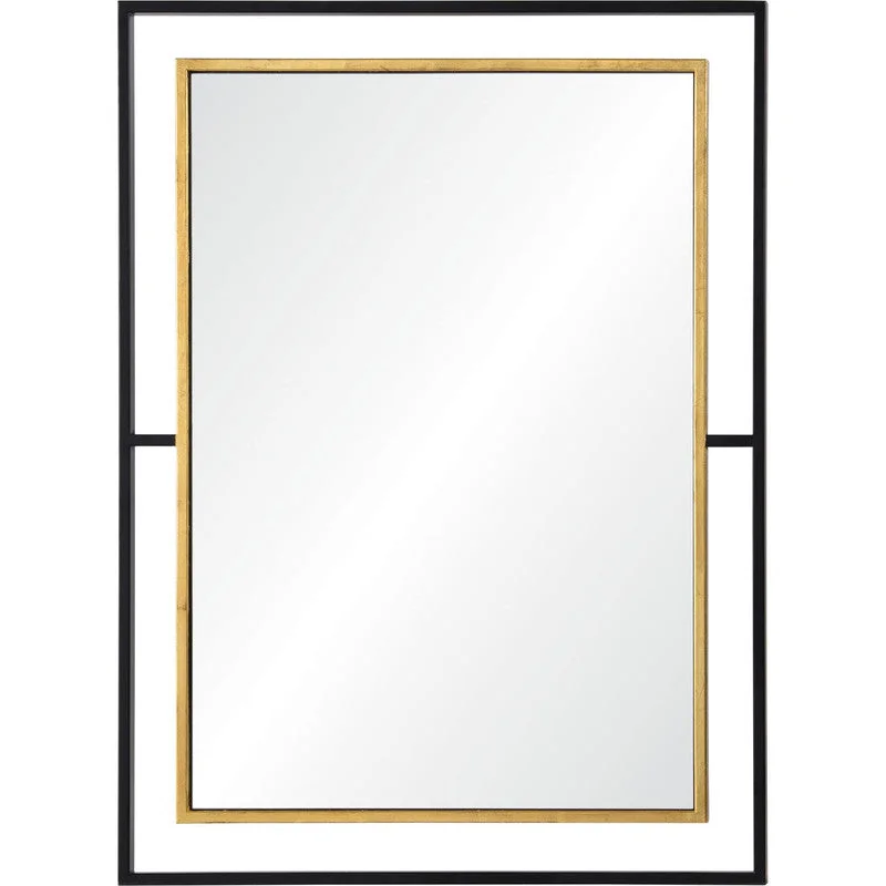 Dinsmore Mirror - Gold Leaf/Black