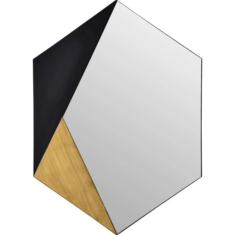 Nanny Mirror - Gold Leaf/Black