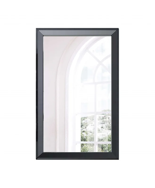 Rectangle Accent Mirror - Black