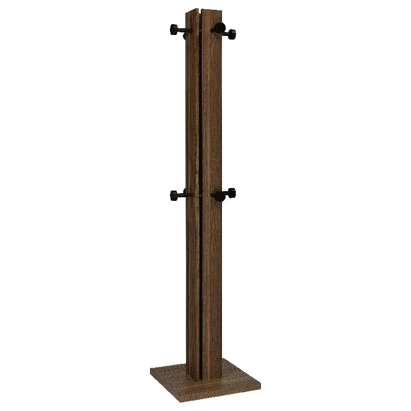 Rikkie - Coat Rack And Mirror - Walnut