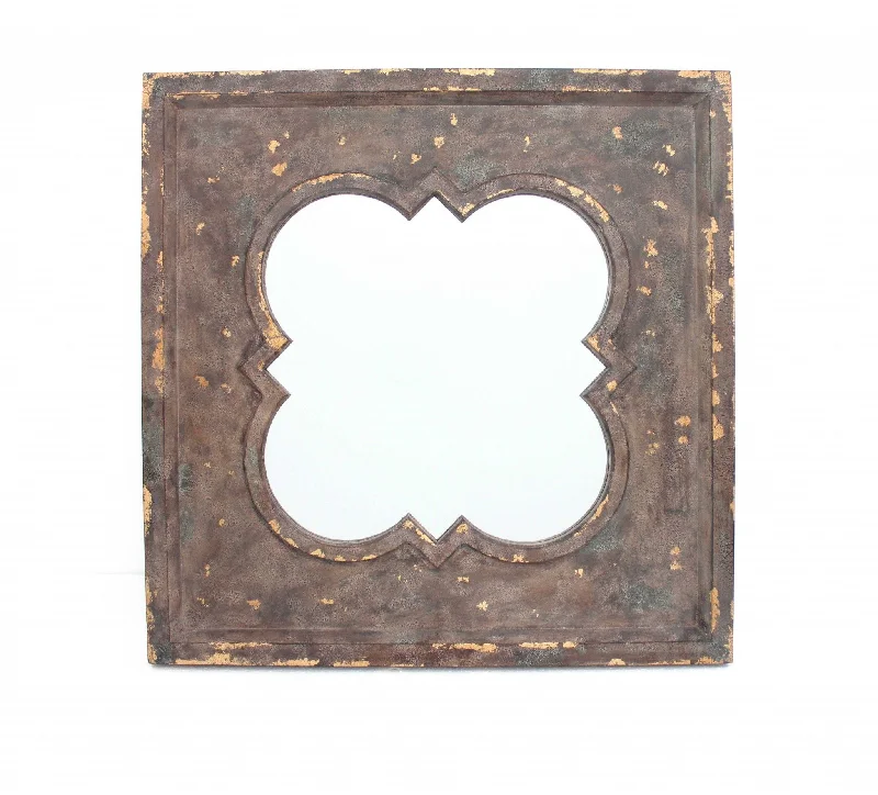 Square Accent Mirror - Bronze